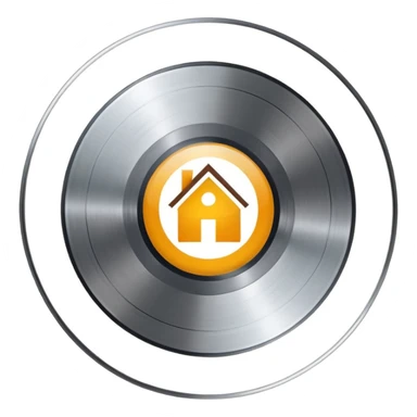 platinum vinyl with a house logo in the middle sticker