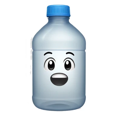   oopened empty water bottle sticker