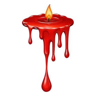 Blood-dripping wax  sticker