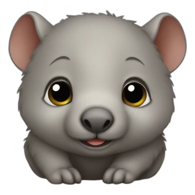 Wombat baby sticker