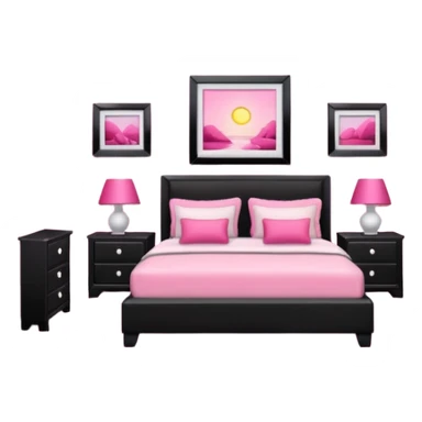 pink girly framed picture sticker