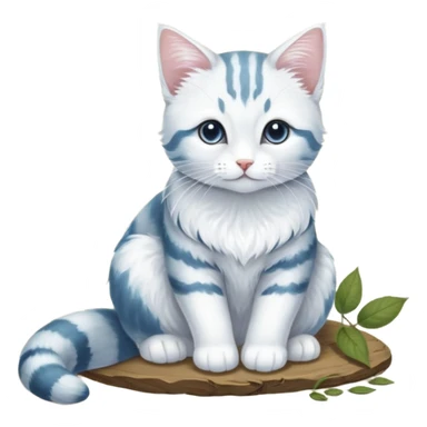 Кот с голубыми звёздами в глазах sticker