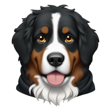 Create a Bernese Mountain Dog with a Hoodie sticker