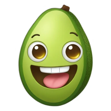 Happy avocado  sticker