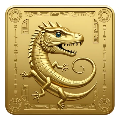 anunnaki reptilian ancient gold computing tablet sticker