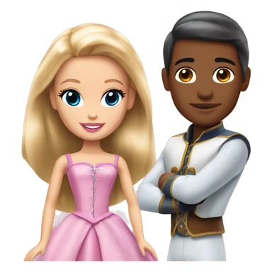 Barbie princess and the pauper sticker