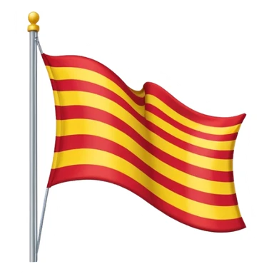 🇨🇴 similar flag with yellow 50% and red 50%strip sticker