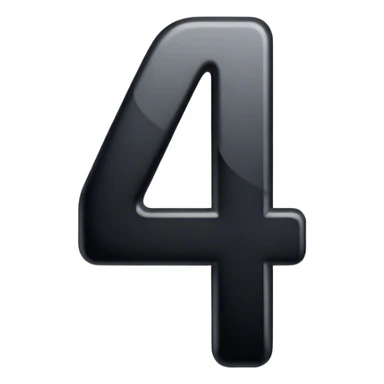 Number 4 sticker