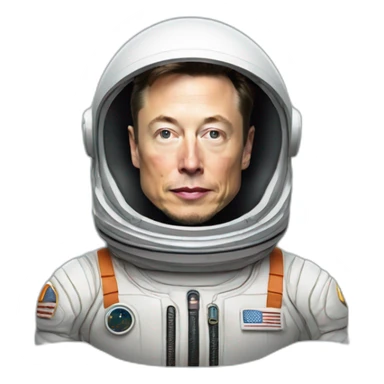 ELON MUSK IN SPACE SUIT sticker