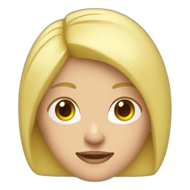 white blonde woman casual slyle red shirt sticker