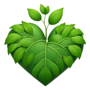 a heart plant sticker