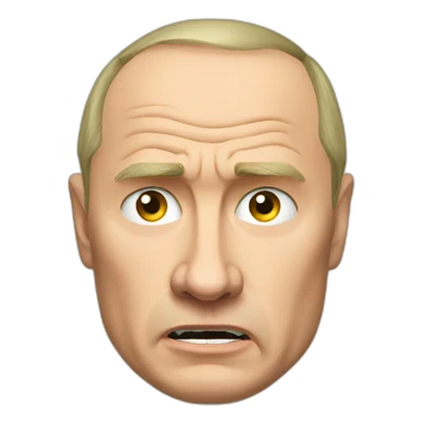 Putin-angry sticker