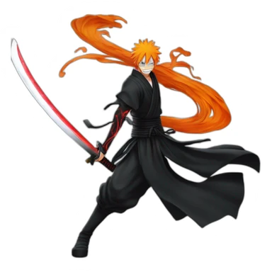 Kurosaki ichigo using bankai sticker