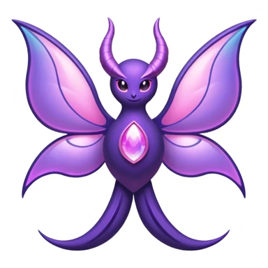 Pokemon legendary purple and pink lunala sticker