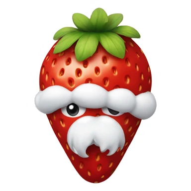 Strawberry with Christmas decorations  sticker