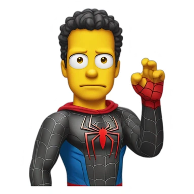Simpson spider man sticker