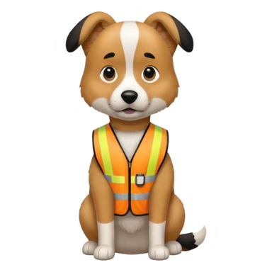 dog, Waste Management, safety vest sticker