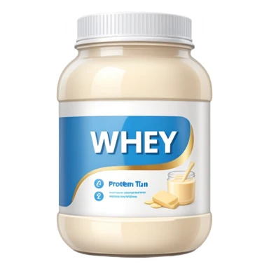 whey protein jar sticker