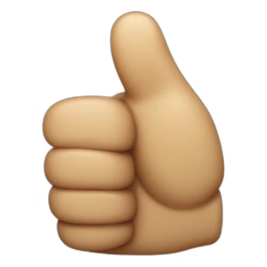 mucular thumbs up sticker