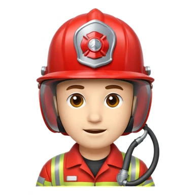 Casque de pompiers  sticker
