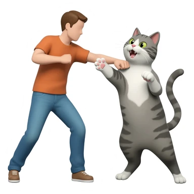 cat attack emoji sticker