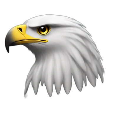 Full Black eagle sticker