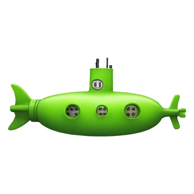 submarine with a lime sticker