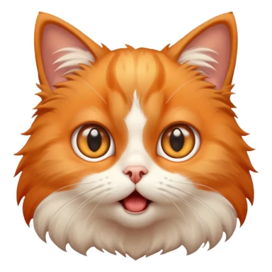 A shocked cat sticker