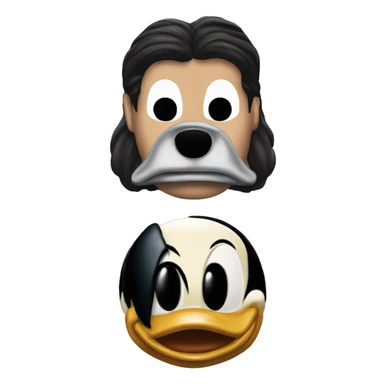 Patrick Bateman Christian bale Donald Duck Mickey Mouse sticker