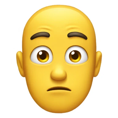 disappointed yellow emoji sticker
