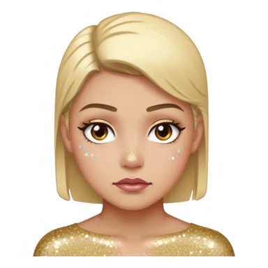 Glitter killer sticker