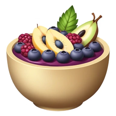acai bowl wiith less fruits sticker