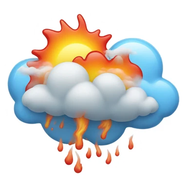 Heat w cloud  sticker