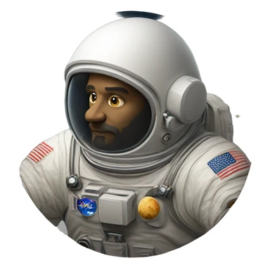 Leonardo da Vinci astronaut moon sticker