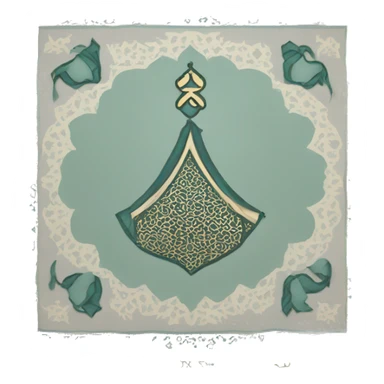 islamic prayer mat sticker