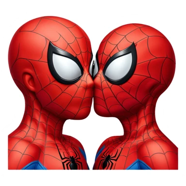 Spider-Man kissing Spider-Man sticker