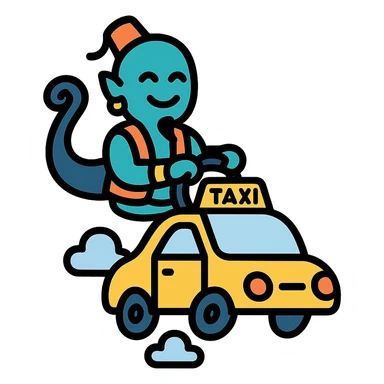 Djinn flying taxi sticker