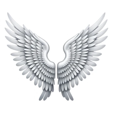 this is perfect. more please? angel wing designs sticker