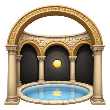 roman public bath sticker