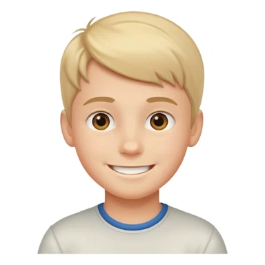 smiling boy portrait indoors sticker