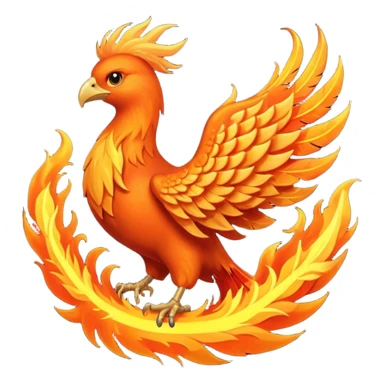 Phoenix in the fire sticker