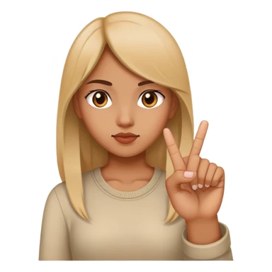 girl with middle finger sticker