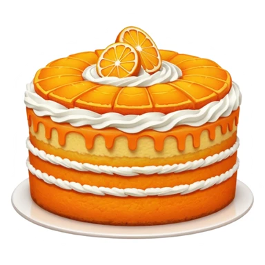 Orange cake sticker