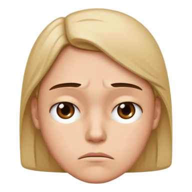 Person feeling disappointed sticker