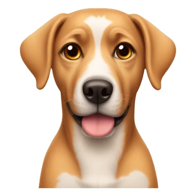 Dog with heart eyes sticker