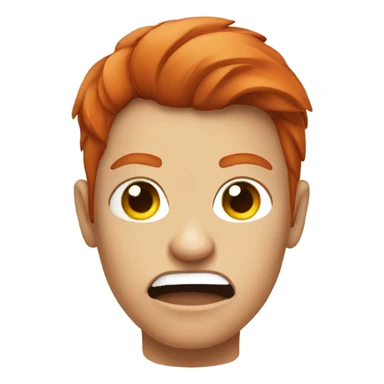 Angry redhead C sticker