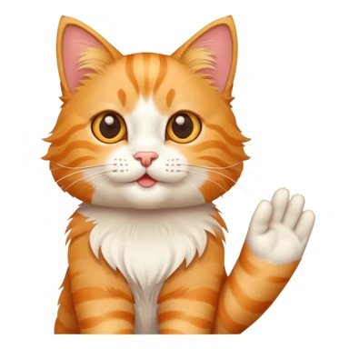 Кіт махає привіт sticker