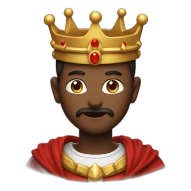 A god with Devil crown sticker