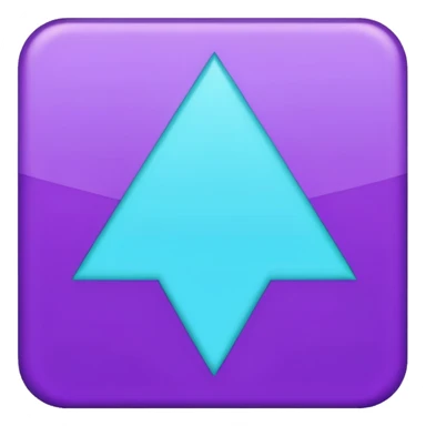 
purple and cian symbol correct sticker