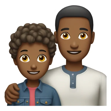 Mother and son sticker